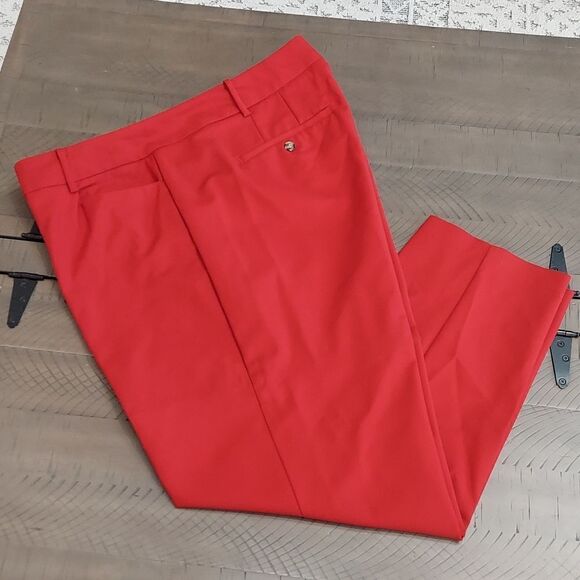 Eloquii Kady Red Ankle Length Dress Pants Sz 20R - Picture 2 of 11